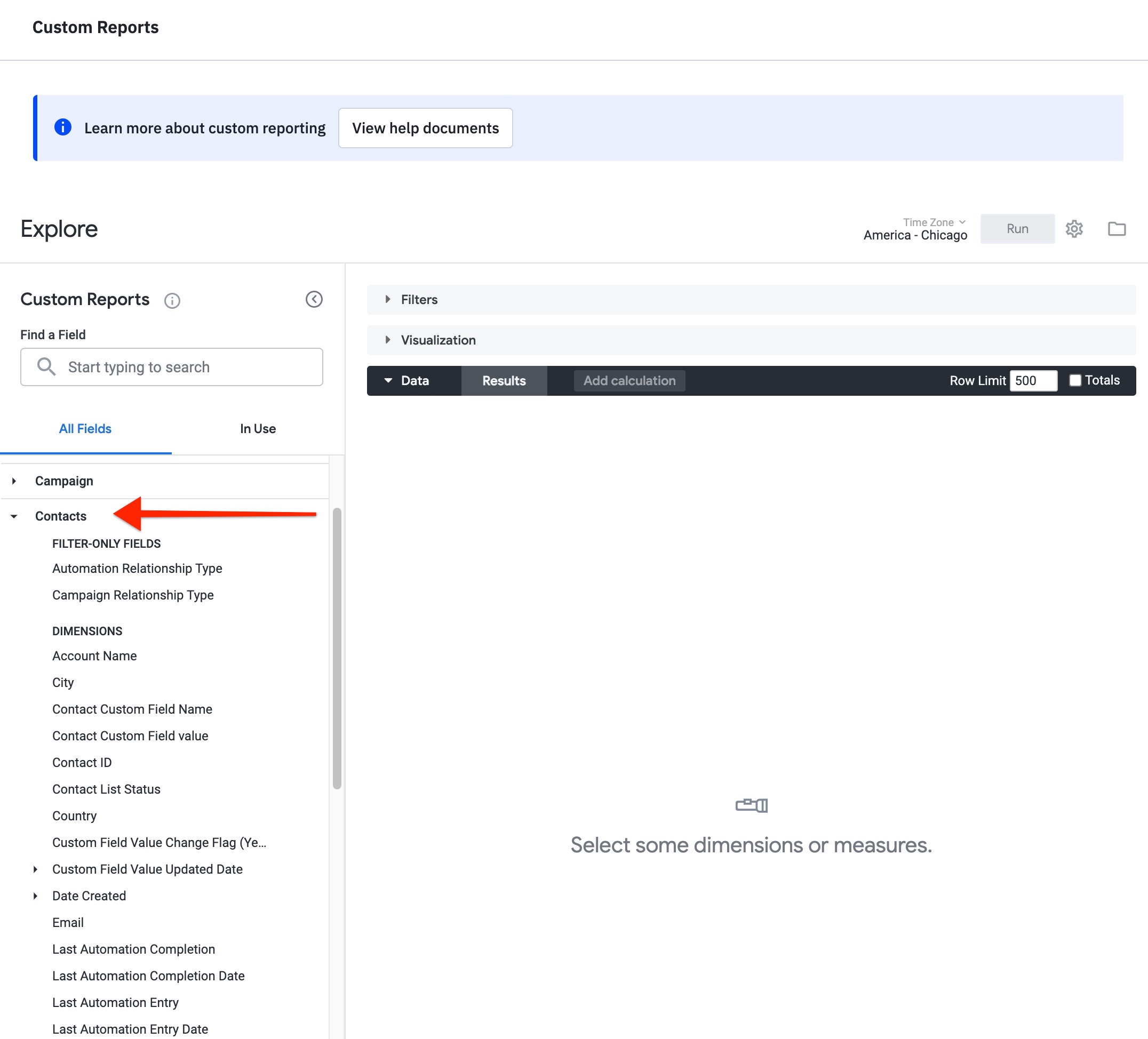 Custom Reports Contacts dropdown.jpg