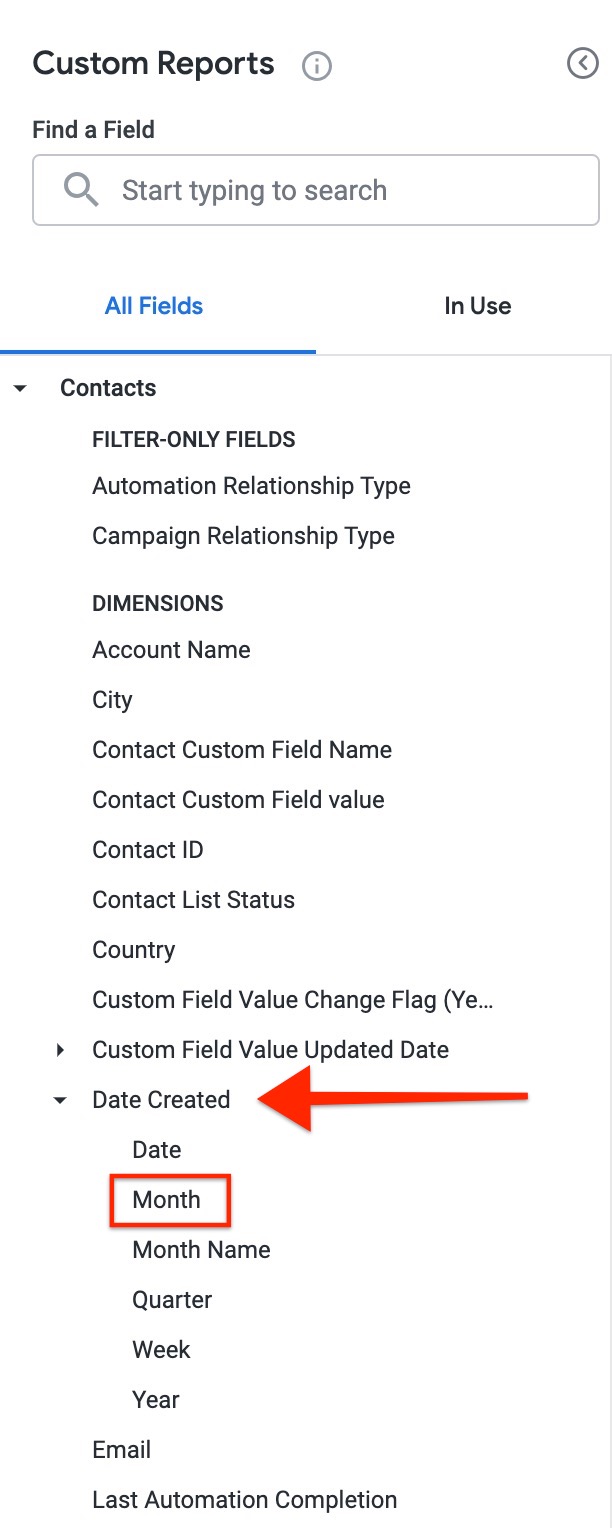Custom Report Contacts Date Created Month.jpg