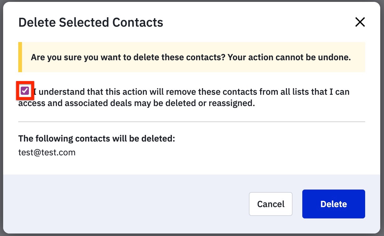 Delete Selected Contacts modal checkmark box.jpg