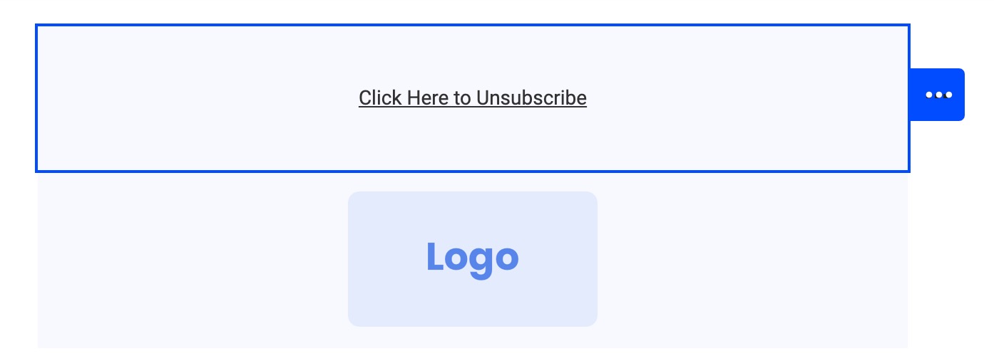 Esempio di testo con hyperlink che dice Fai clic qui per annullare l'iscrizione.jpeg