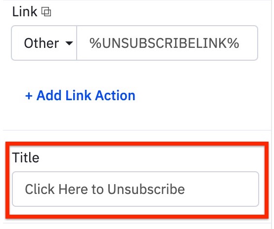 How To Change The Personalization Tag Hyperlink Text In The Email 