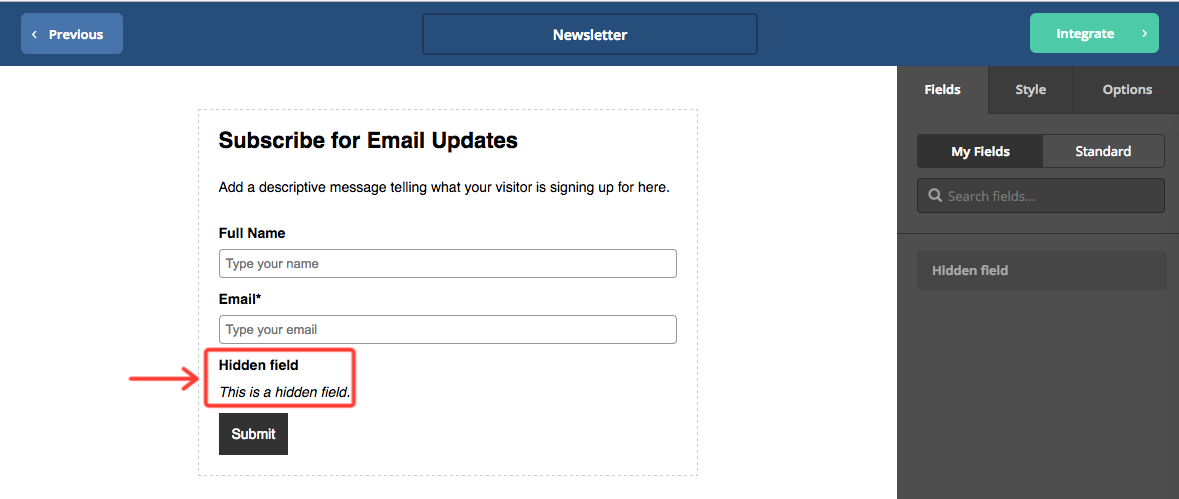 How Do I Add A Hidden Field To My Form? – ActiveCampaign Help Center