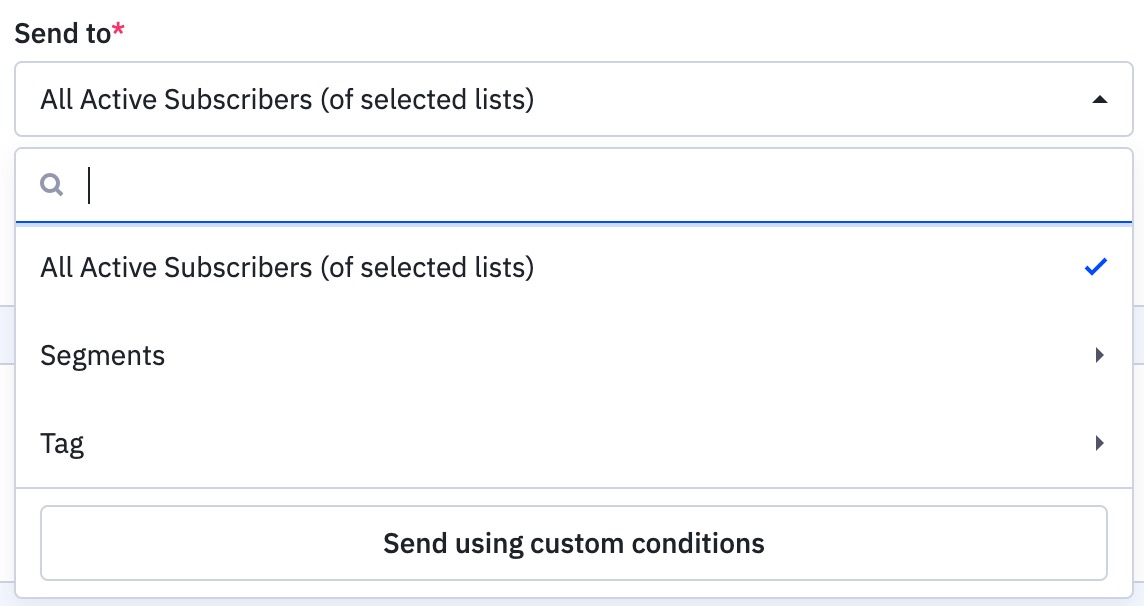 Segmenting options in Recipient Selection in Campaign Summary page.jpg
