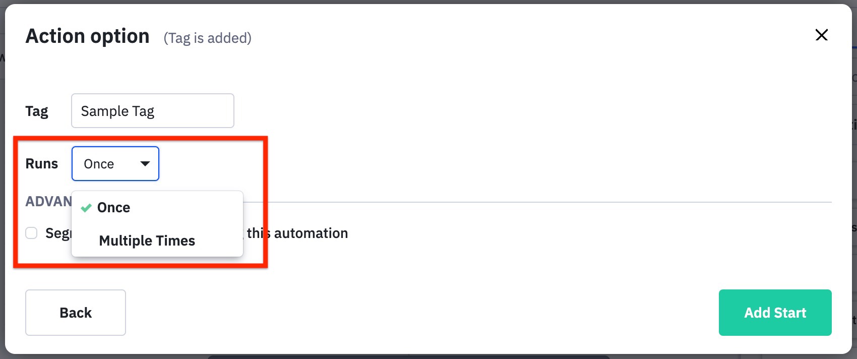 Tapez la balise puis choisissez si l'automate doit s'exécuter une ou plusieurs fois.jpg