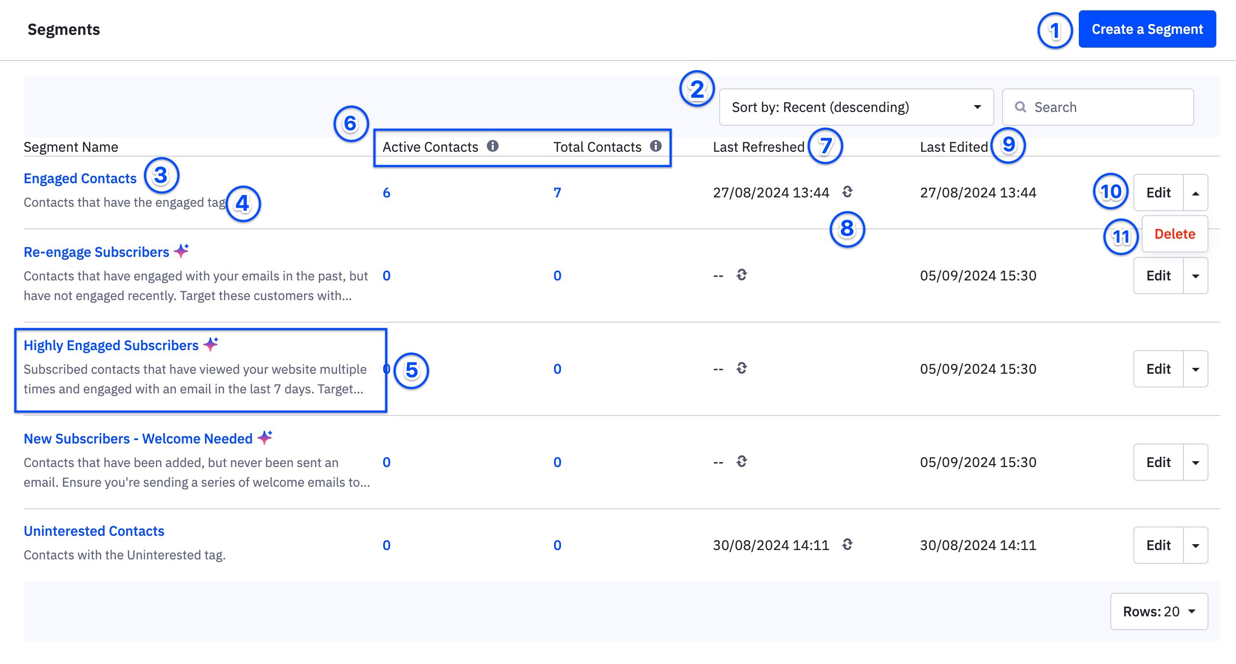 Opção Segmentos na página Visão Geral das Listas.jpg
