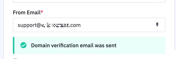 O email de verificação de domínio foi enviado banner.jpg