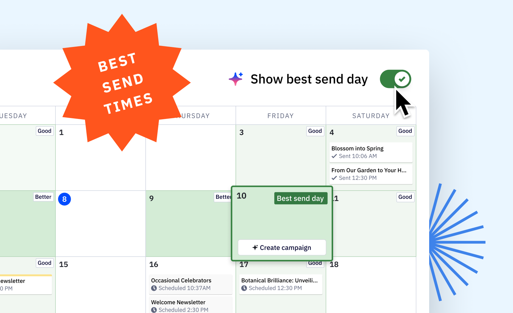 Calendrier des campagnes avec les meilleures heures d'envoi.png