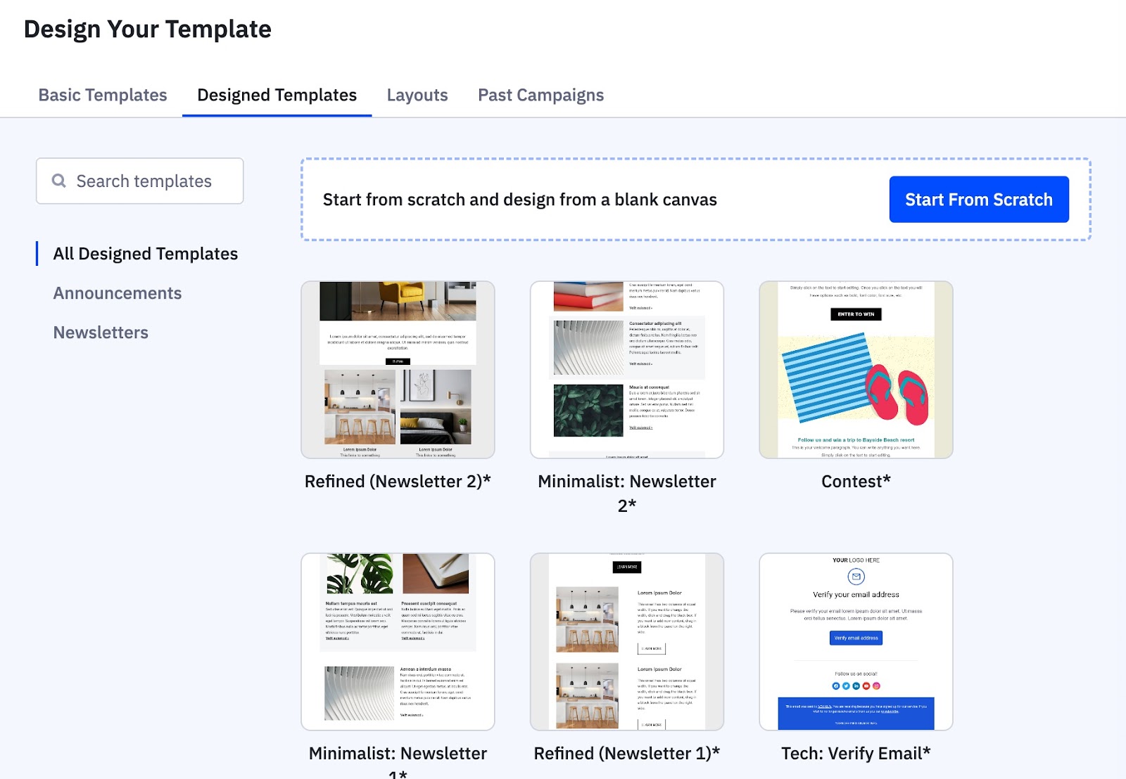 Design Your Template page Designed Templates tab options.jpeg
