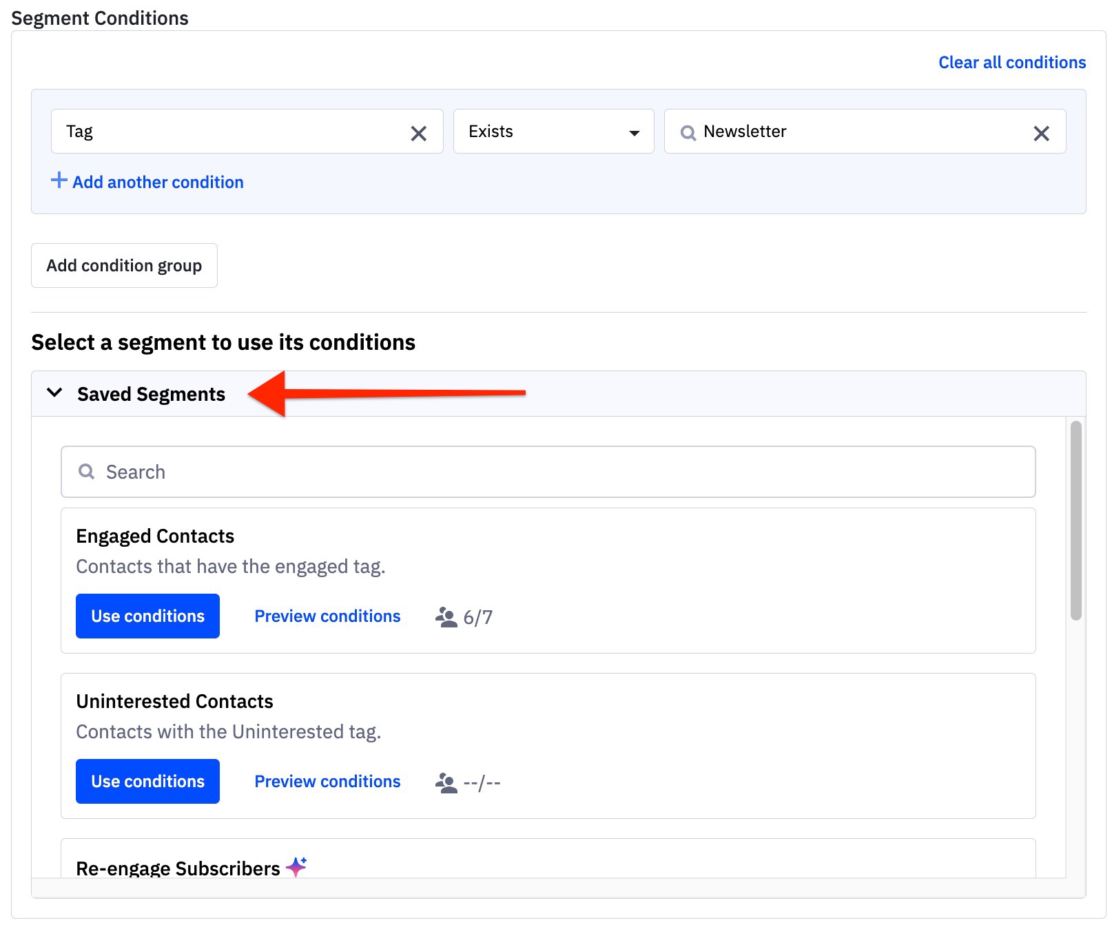 Saved Segments dropdown in segment builder.jpg