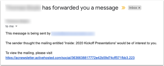 Beispiel für eine an einen Freund gesendete Nachricht in einem Posteingang.png