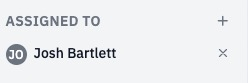 Assigned to section showing that the conversation was assigned to Josh.