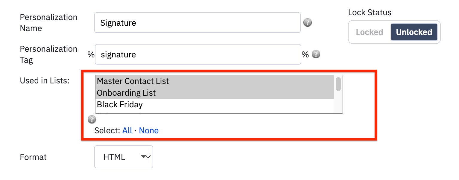 Message Variables two lists selected for the Signature example by holding shift and clicking.jpg
