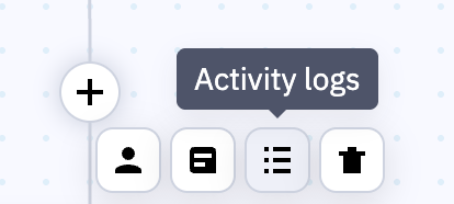 Activity logs icon. 
