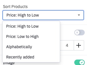 Opção Classificar produtos.jpg