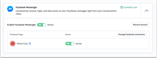 Connect Facebook Messenger to your Conversations account