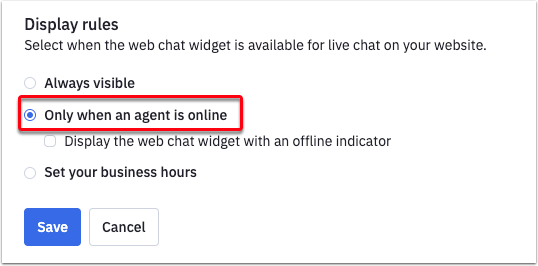 Live chat help available